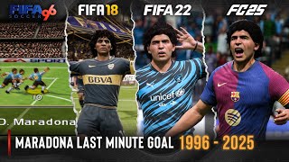 Maradona Last Minute Goal In Every FIFA | 1996 - 2025 |