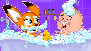 Baby Family Kids Cartoon 🦊🐰 Baby Bath and more Cartoon Kids Stories