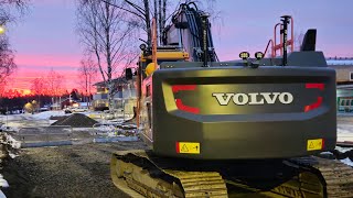 Work log Volvo EC300El excavator gradingbeam and final touches