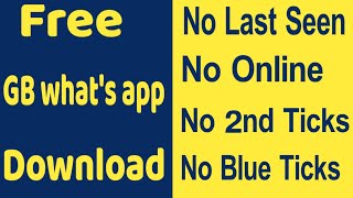 GB what's app download in telugu|| New What's app tricks in telugu|| hide online status in telugu