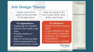 Building the Best Volunteer Roles with Job Design Theory