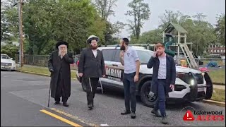 Harav Mordechai Betzalel Klein Satmar Dayan Of Lakewood Arriving To The Atzeres Tefilah In Lakewood