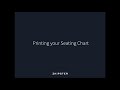 Dynamic Seating Charts: Printing Seating Plan | zkipster Tutorial