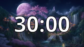 30 Minutes Timer with Calm and Relaxing Music | Cherry Blossom Timer