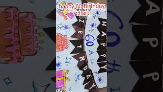 Happy 60 th Birthday chart drawing and decoration idea | #diy #birthday #art #painting