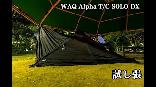 WAQ Alpha TC SOLO DX 試し張