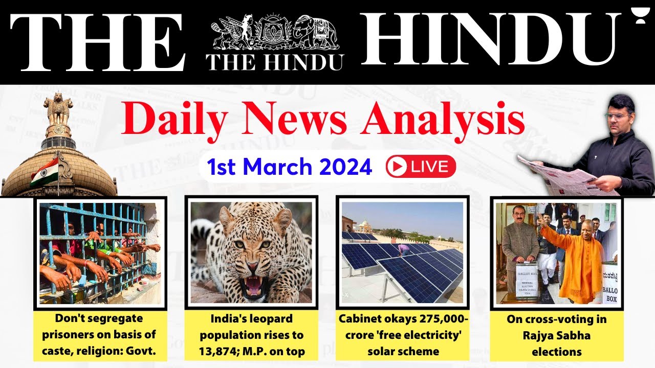 The Hindu Analysis 1 March 2024 Daily News Analysis Upsc