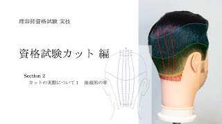 理容国家試験カット本番1 後頭部編