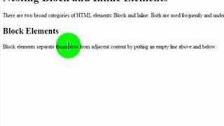 Block and Inline Elements Part 1