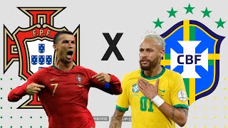 PORTUGAL PT X BR  BRAZIL WORLD CUP 2022 QATAR FULL GAME IN HD efootball PES
