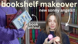 organize my bookshelves with me! (+ book unhaul) 📚