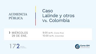 Audiencia Pública del Caso Lalinde y otros Vs. Colombia