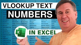 Excel Text Transformation: Troubleshooting VLOOKUP When Numbers Stored as Text - Episode 2272