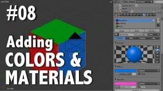 Blender 2.6 Tutorial 08 - Adding Color & Material(s) Blender 2.6 Tutorial 08 - Adding Color & Material(s)