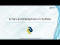 Errors and Exceptions in Python