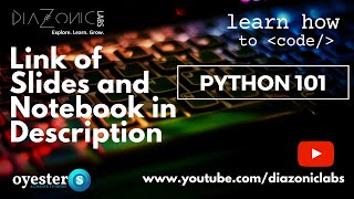 Webinar 1 - Python 101 includes Demo of Teachable Machine