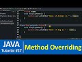 Java Tutorial #27 - Method Overriding in Java Programming