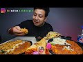 spicy kadhai paneer creamy daal makhani with extra butter spring roll samosa with naan u0026 rice