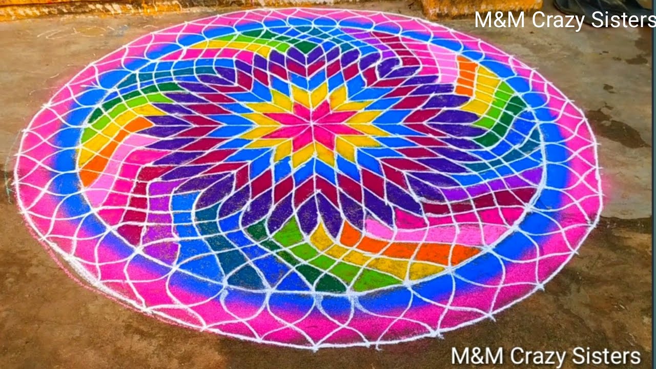 3d Thousand Petals Rangoli Design 3d а ёа а а ќа а ѕа а а ї а а ѓа а ќа а ѓ Youtube