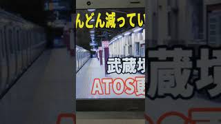 中央線武蔵境駅のATOSが更新されました。(2021年11月9日) @Shorts