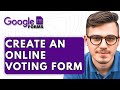 How To Create An Online Voting Form With Google Forms [2025 Guide]