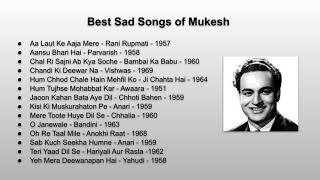 Superhit Songs Of Mukesh | Best Sad Songs Of Mukesh