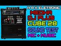 MEDHA DJ PLUS CUBE 28 || SOUND TEST || MIC + MUSIC || H R K ELETRONIC