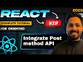React 19 Tutorial #60 Integrate Post method API