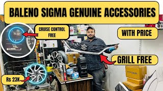 Baleno Sigma Genuine Accessories | baleno sigma modified with Price | Baleno sigma Modification