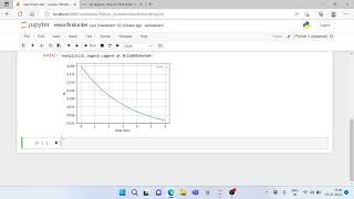 Solve first order reaction ODE using python