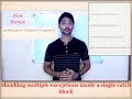[JAVA NEW FEATURE] handling multiple exceptions inside a single catch block || try and catch in java