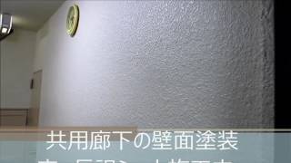 大阪市中央区谷町　ビル外壁アステック塗装　ロフト屋根・壁ガイナ塗装　養生施工動画