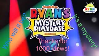 Ryan’s mystery play date theme song (Who will it be?, it’s a mystery!)