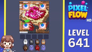 Pixel Flow Level 641 Solution Walkthrough
