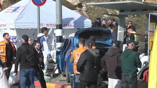 Two killed as a car rams into Jerusalem bus stop