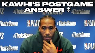 Kawhi Leonard On His Poster Dunk: "I don't get to see the reaction of what's on the web"