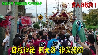 令和6年 神奈川県大井町金子 日枝神社例大祭 神輿宮入