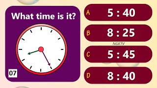 Telling Time Quiz For Kids | Learn To Tell Time Easily | Learning Video For Kindergarten Kids