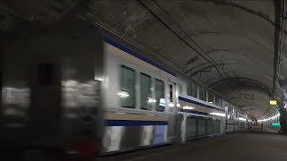 【横須賀線用E235系1000番台 グリーン車甲種】サロE235-1001+サロE234-1001 J-TREC横浜出場、J-TREC新津行き甲種輸送 (2020年4月22日)