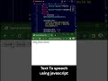 Text To Speech using Javascript | Javscript trick | #shorts #ytshorts  #coding  #texttospeech