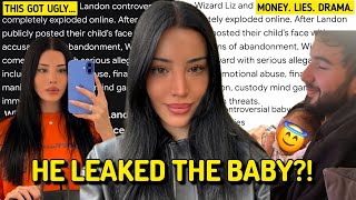 Wizard Liz vs Landon Drama Explained | Baby Face Leak & Custody Controversy