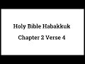 Holy Bible Habakkuk 2:4