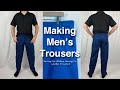 Making Men's Trousers - Sewing the Modern Sewing Co Worker Trousers