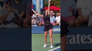 Camila Giorgi serve us open tennis
