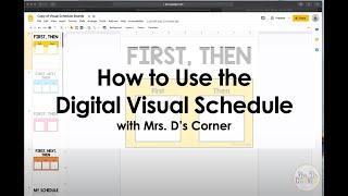 How to Use the Digital Visual Schedule for Distance Learning, Homeschool, or at School