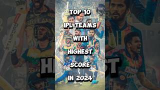 Top 10 Highest Scores In IPL 2024 #shorts #top10 #cricket #viral