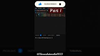 Triangle Validator || Part 1 || #python #programming @himanshubaretha1