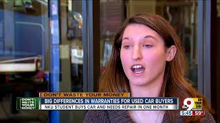 Buying a used car? Know what the warranty covers