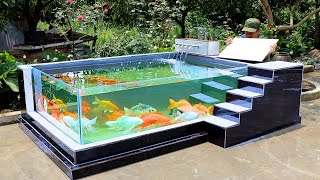 How To Make Outdoor Aquarium 2 Glass - Design And Decorations