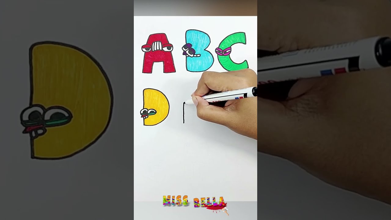 Menggambar Alphabet Lore A-I | #shorts - YouTube